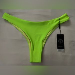 Relleciga Brazilian Swim Bikini Bottoms Neon Yellow